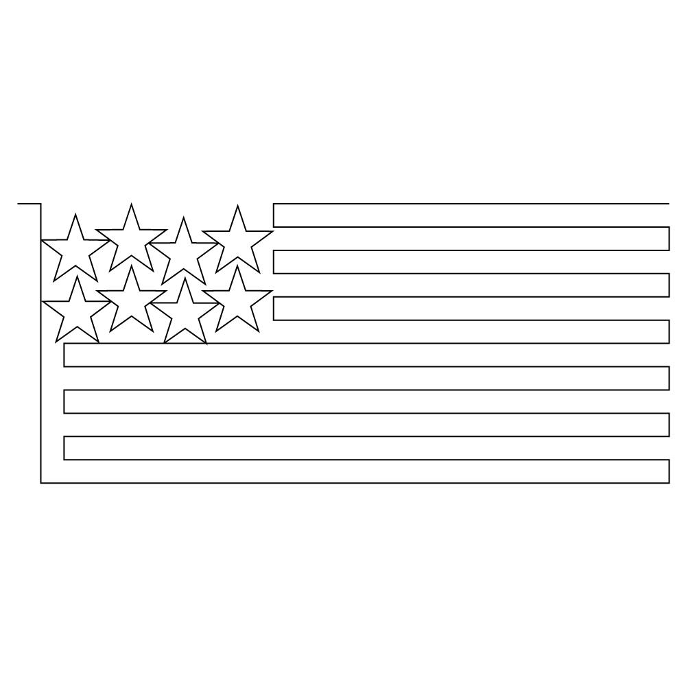 American Flag Printout